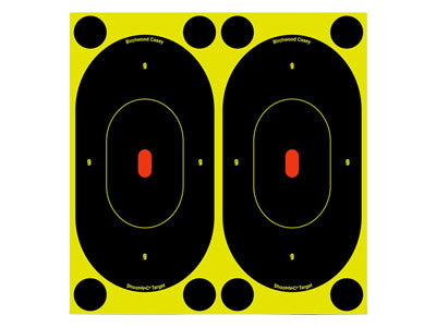 Birchwood Casey Shoot-N-C Targets, 7" Silhouette, 12 Targets + 48 Pasters