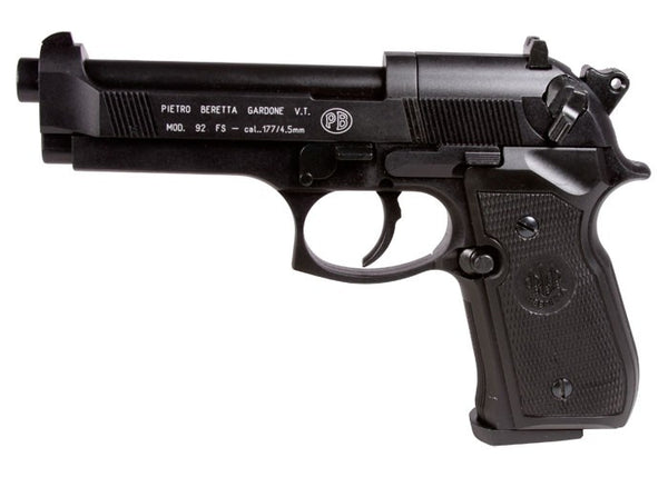 Beretta 92FS CO2 Pellet Pistol, .177 Cal, Multi-Shot, Black