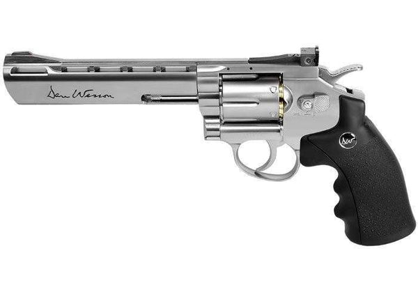 Dan Wesson 6" CO2 BB Revolver, Silver, .177 Cal