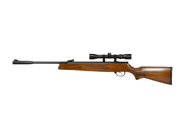 Hatsan 95 Air Rifle Combo, Walnut Stock, .177 Cal, Spring-Piston, Break Barrel