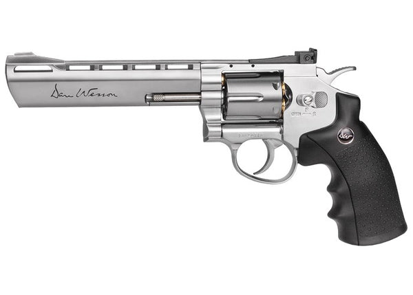 Dan Wesson 6" CO2 Pellet Revolver, Silver, .177 Cal
