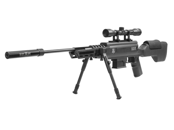 Black Ops Tactical Sniper Air Rifle Combo, .22 Cal, Gas Piston, Break Barrel