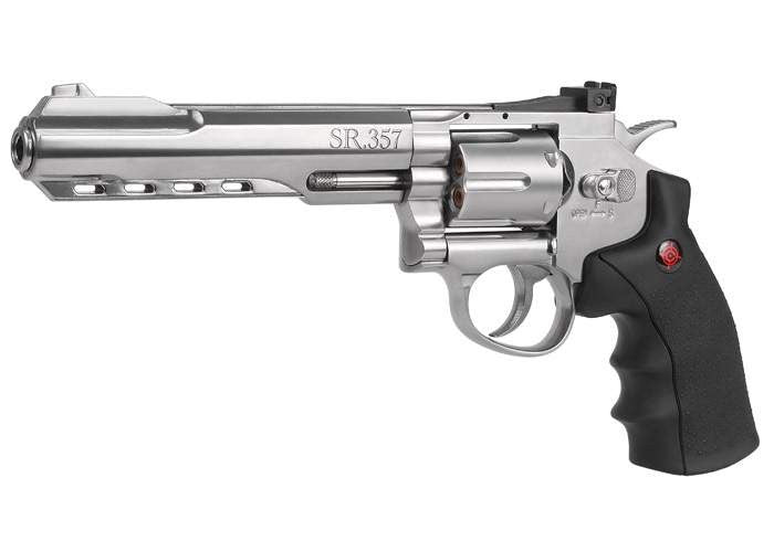 Crosman SR.357 CO2 Revolver, Silver, Synthetic