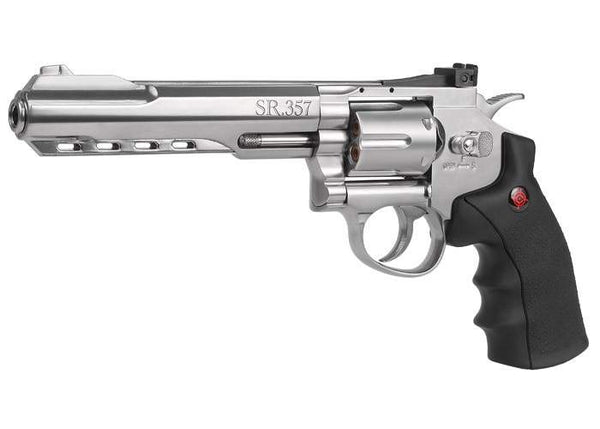 Crosman SR.357 CO2 Revolver, Silver, Synthetic
