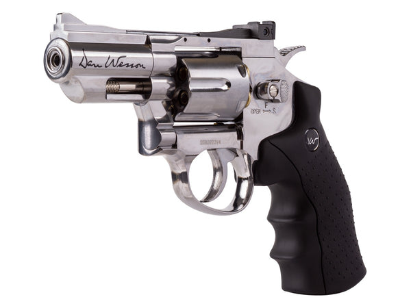 Dan Wesson 2.5" CO2 Pellet Revolver, Silver, .177 Cal, Polymer