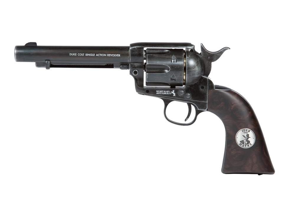 Duke Colt CO2 Pellet Revolver, Weathered, .177 Cal, Synthetic