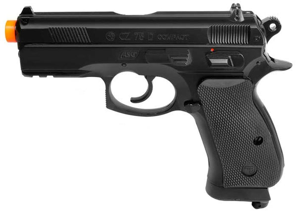 ASG CZ 75D CO2 Compact Airsoft Pistol, 6mm, Non-Blowback