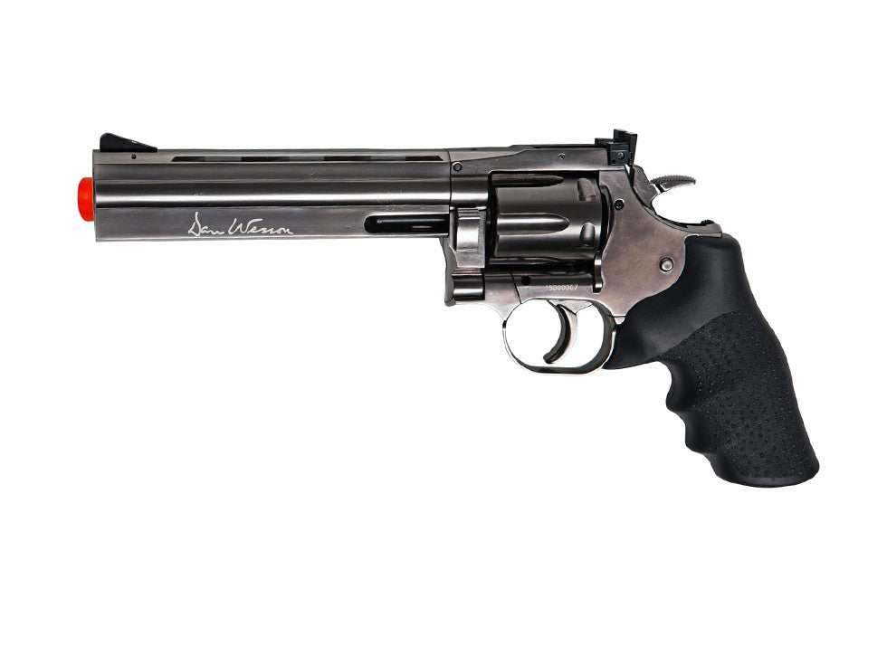 Dan Wesson 715 6" CO2 Airsoft Revolver, Steel Grey, 6mm