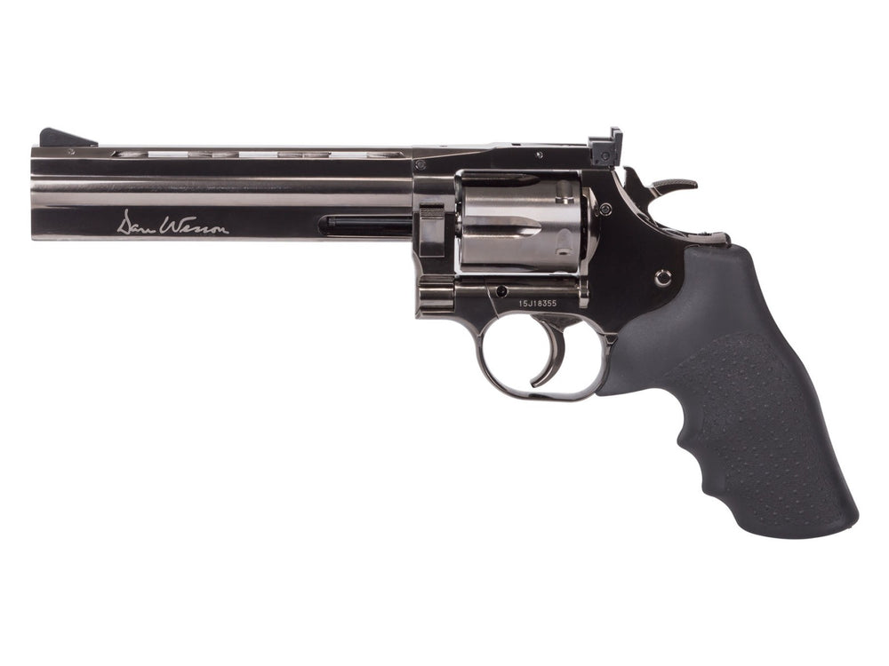 Dan Wesson 715 6" Pellet Revolver, Steel Grey, .177 Cal, CO2