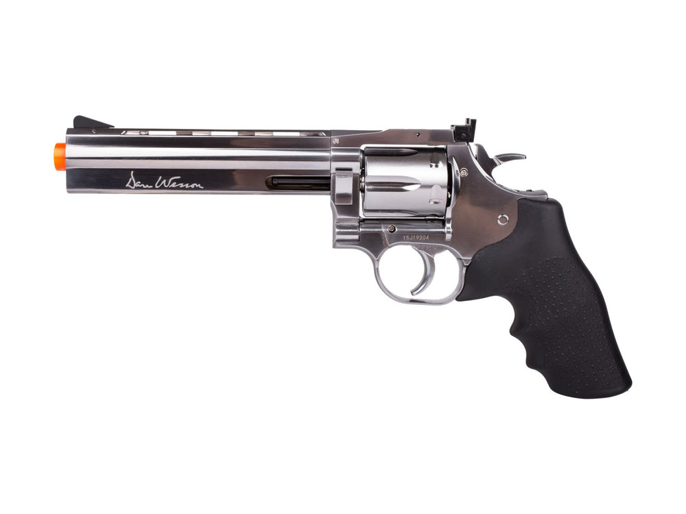 Dan Wesson 715 6" CO2 Airsoft Revolver, Silver, 6mm