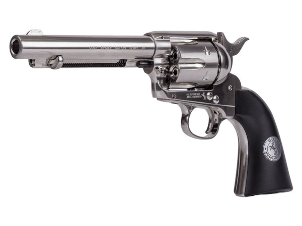 Colt SAA CO2 Pellet Revolver, Nickel, .177 Cal, Synthetic