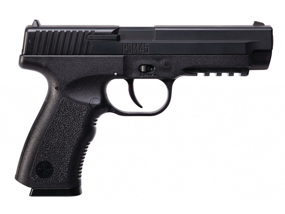 Crosman PSM45 Spring Powered Air Pistol, .177 Cal, CO2, Spring-Piston, Polymer