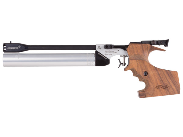 Hammerli AP20 PRO Competition Air Pistol, .177 Cal, PCP, Single-Shot, Walnut