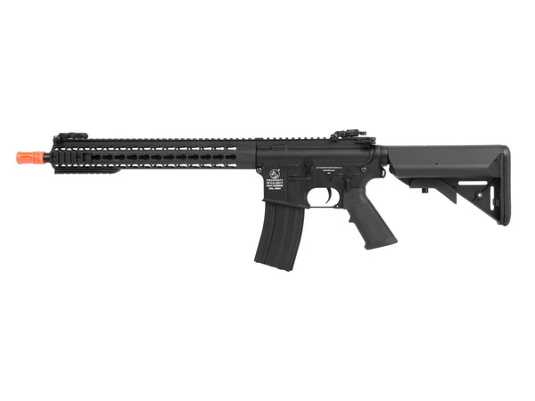 Cybergun Colt M4A1 Long Keymod Full Metal AEG Rifle, Black, .24 Cal