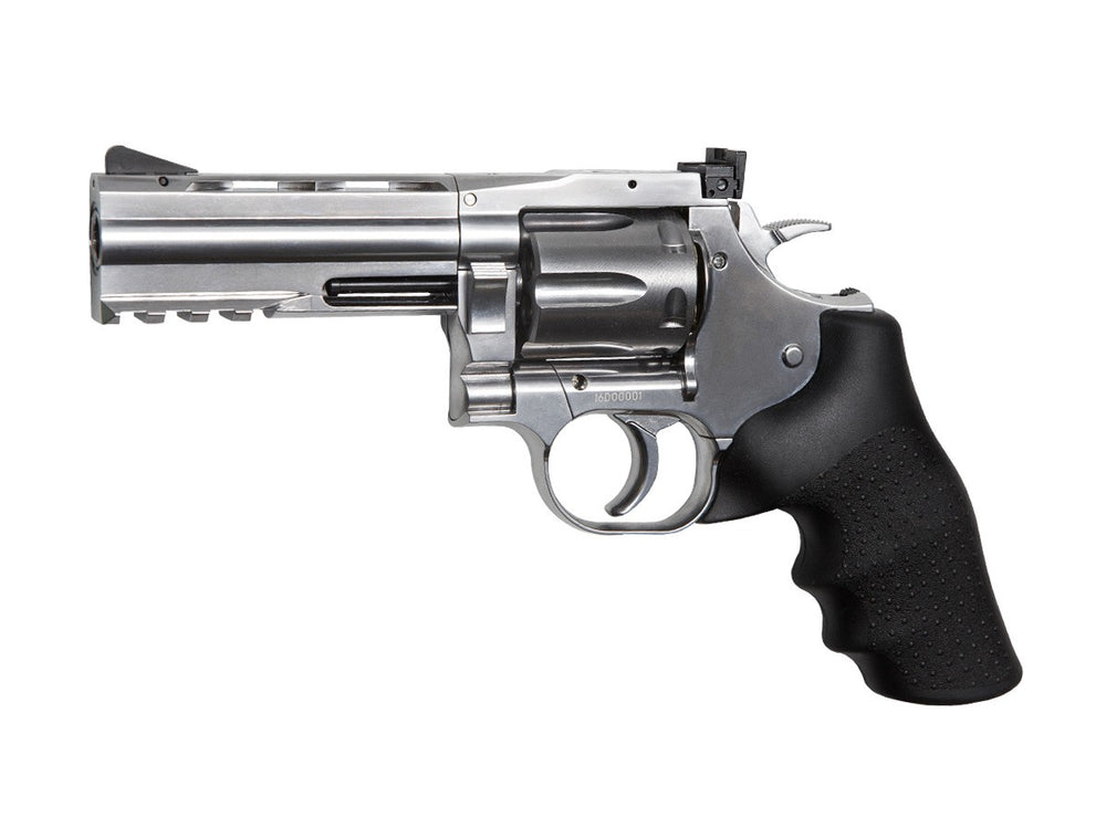 Dan Wesson 715 4" Pellet Revolver, Silver, .177 Cal, CO2