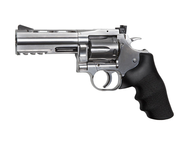 Dan Wesson 715 4" Pellet Revolver, Silver, .177 Cal, CO2