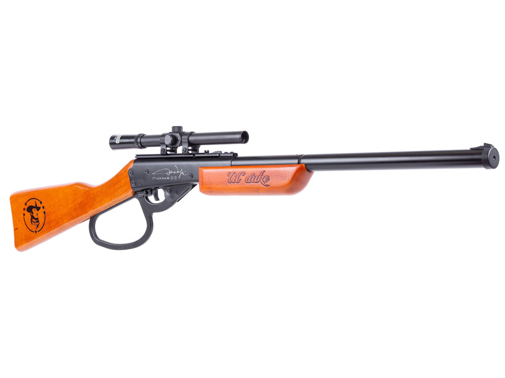 Western Justice John Wayne Lil Duke BB Gun Rifle + Scope Kit, .177 Cal