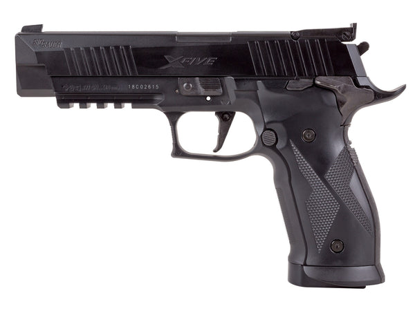 Sig Sauer X-Five ASP CO2 Pellet Pistol, Black, .177 Cal, Blowback