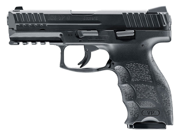 Heckler & Koch VP9 CO2 BB Air Pistol, Black, .177 Cal, Blowback, Polymer, Pistol Kit