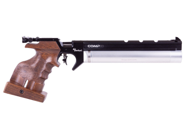 Air Venturi Comp10 Match PCP Air Pistol, .177 Cal, Single-Shot, Wood