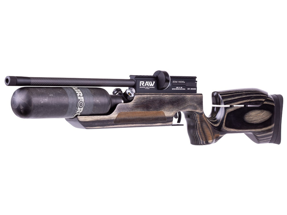 RAW HM1000x Mini LRT Air Rifle, Black Laminate