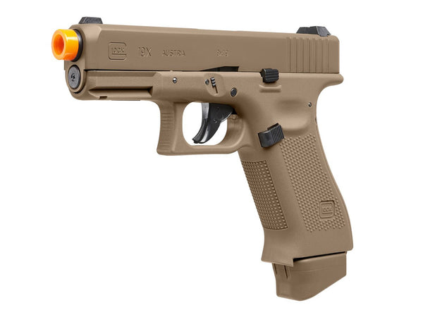Glock 19X CO2 Blowback Airsoft Pistol, Tan, 6mm