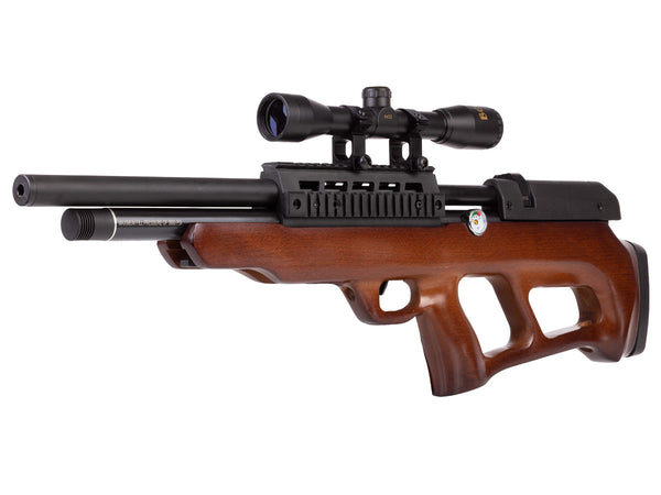 Beeman Under Lever PCP Air Rifle, .22 Cal, Multi-Shot, Bullpup, Thumbhole, Wood