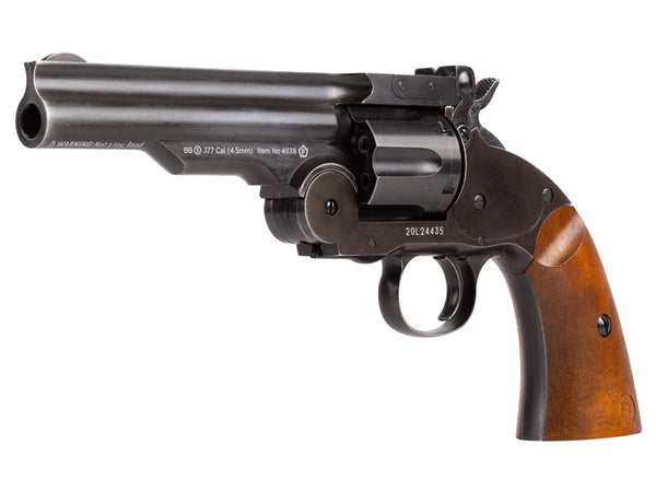 Schofield No. 3 Aged CO2 BB Revolver, 5" Barrel, .177 Cal, Multi-Shot