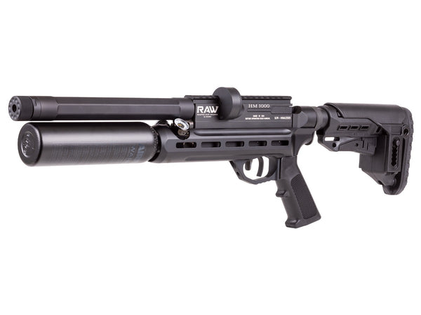 RAW MicroHunter PCP Air Rifle, .25 Cal, Multi-Shot, Sidelever, RH, Compact, Compact Combo