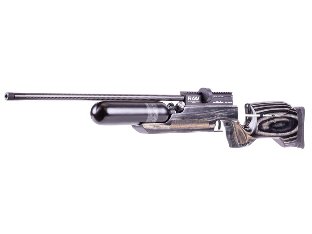 RAW HM1000x LRT Air Rifle, Black Laminate, No Shroud