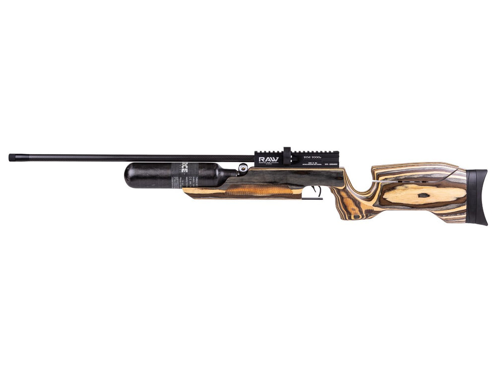 RAW HM1000x LRT PCP Air Rifle, Tan Laminate, No Shroud