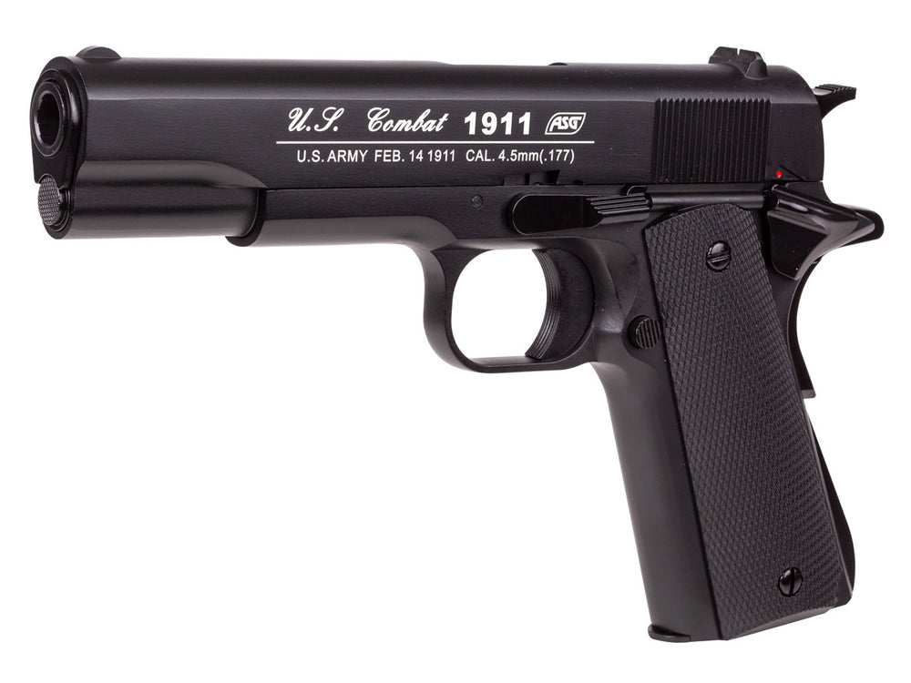 ASG 1911 US-C CO2 Blowback Pistol, .177 Cal, Polymer