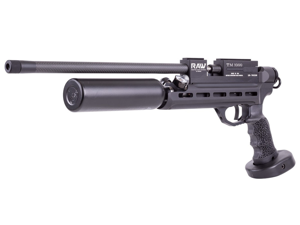 RAW Rapid Air Worx TM1000 Chassis PCP Pistol, Aluminum Bottle
