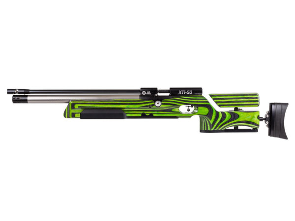 Air Arms XTi-50 Benchrest PCP Air Rifle, .177 Cal, Single-Shot, Laminate, Green