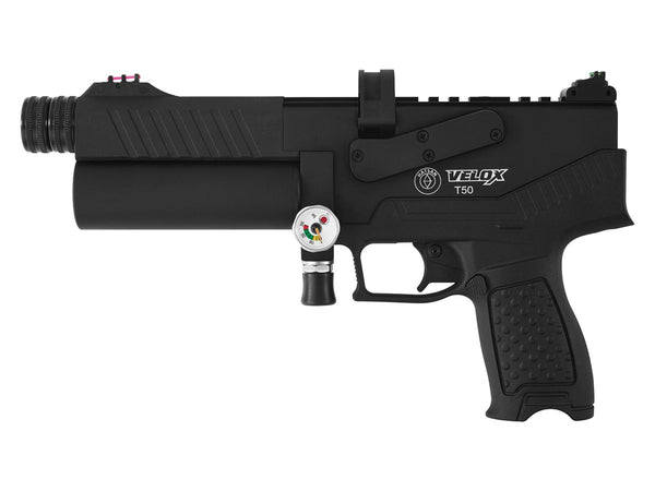 Hatsan T50 Velox Rubber Ball PCP Air Pistol, .50 Cal