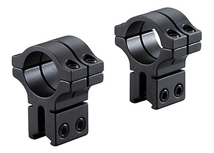 BKL 1" Rings, 3/8" or 11mm Dovetail, Double Strap, Matte Black