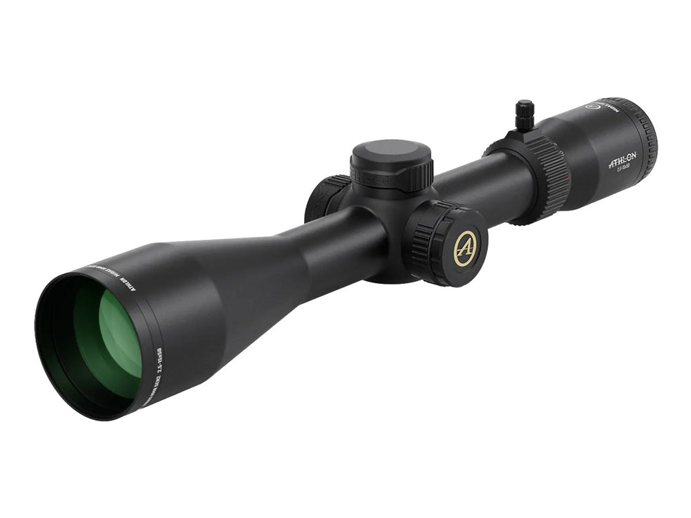 Athlon Optics 2.5-15x50 Midas HMR Gen2, APLR-H2 SFP IR MOA Reticle, 1/4 MOA, 30mm Tube