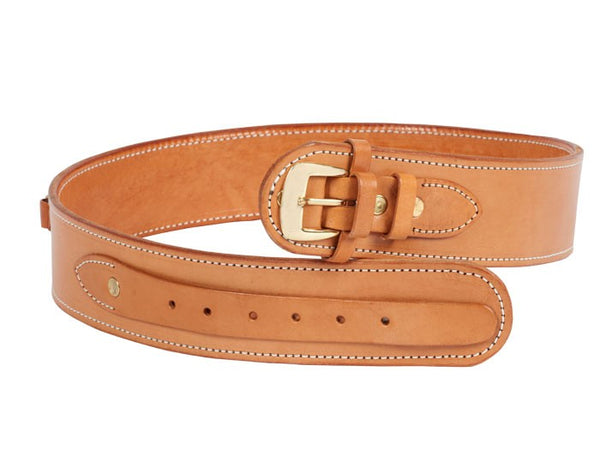 Western Justice Gun Belt, 30-34" Waist, .38-Cal Loops, 2.5" Wide, Natural Leather