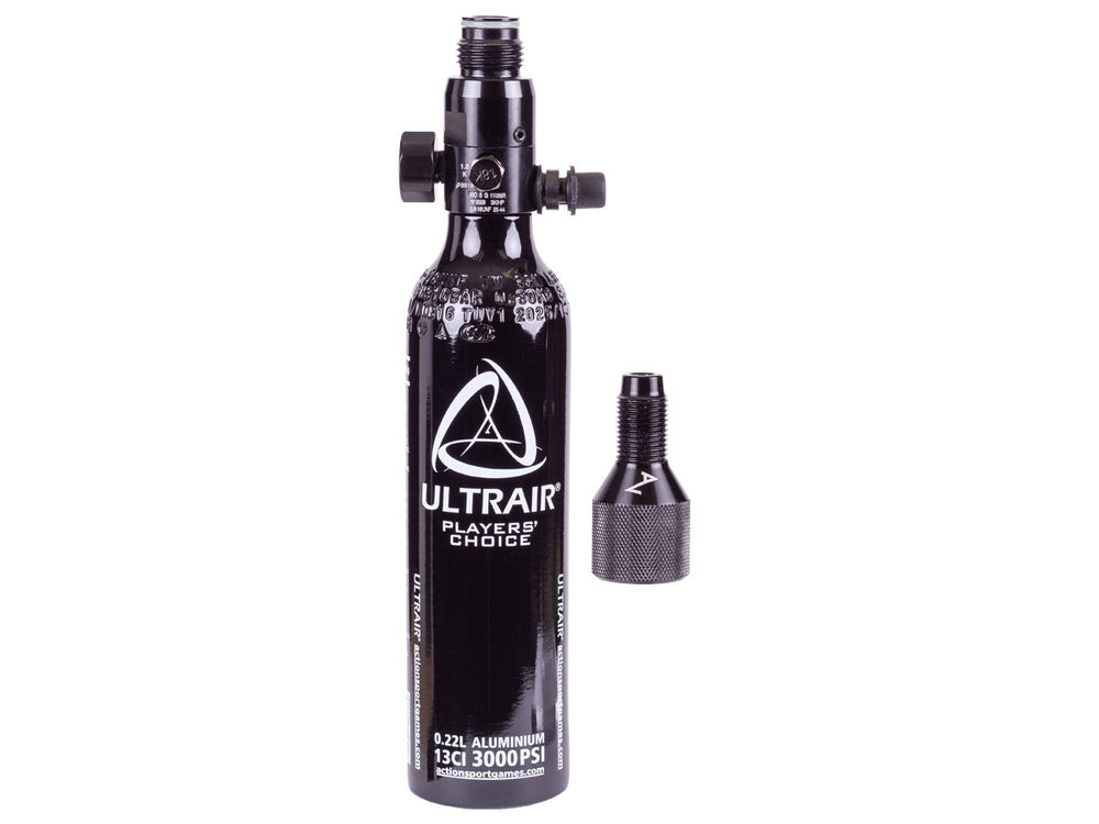 Air Venturi Tank with Adapter, 13 cu in, Aluminum, 3, 000 psi