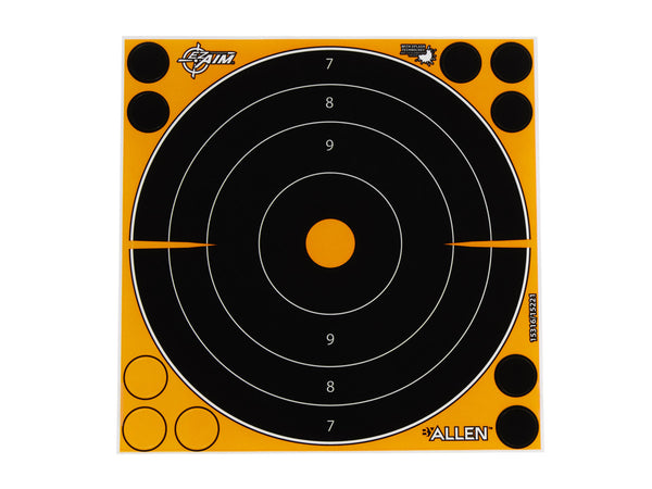 Allen Company EZ Aim Splash Bullseye Target, 8"x8", 30-pack