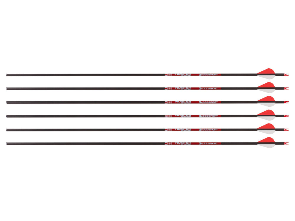 Bloodsport Hunter Extreme Arrow, 400 Spine, 6 Pack