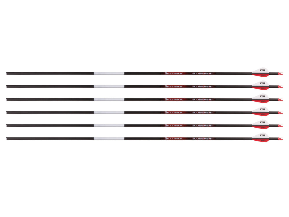 Bloodsport Judgement Arrow, 350 Spine, 6 Pack