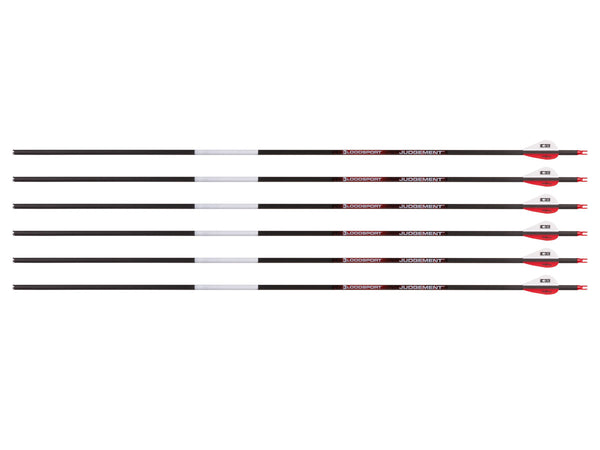 Bloodsport Judgement Arrow, 350 Spine, 6 Pack