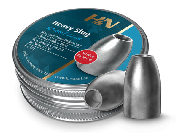 H&N Slug HP Heavy, .217 Cal, 34 Grains, Hollowpoint, 150ct