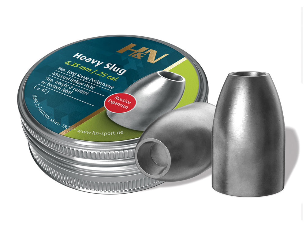 H&N Slug HP Heavy, .250 Cal, 44 Grains, Hollowpoint, 100ct