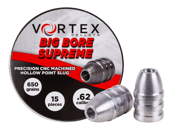 Hatsan Vortex Big Bore Supreme Slugs .62 Cal, 650gr, Hollowpoint, 30ct