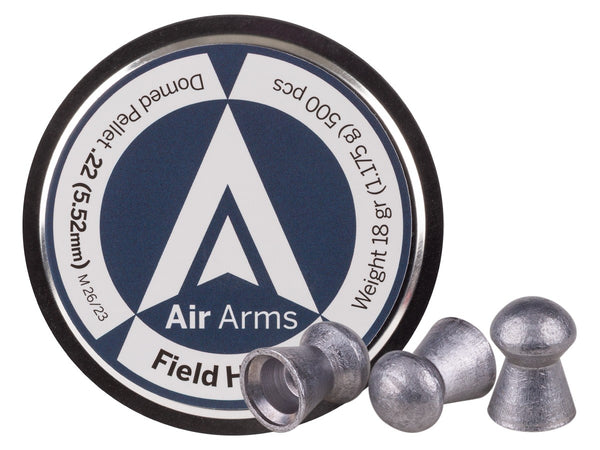 Air Arms Diabolo Field Heavy .22 Cal, 5.52mm, 18 Grains, Round Nose, 500ct