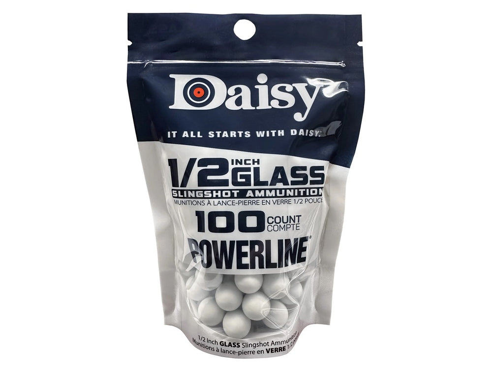 Daisy 1/2" High Visibility Glass Slingshot, 100ct .50