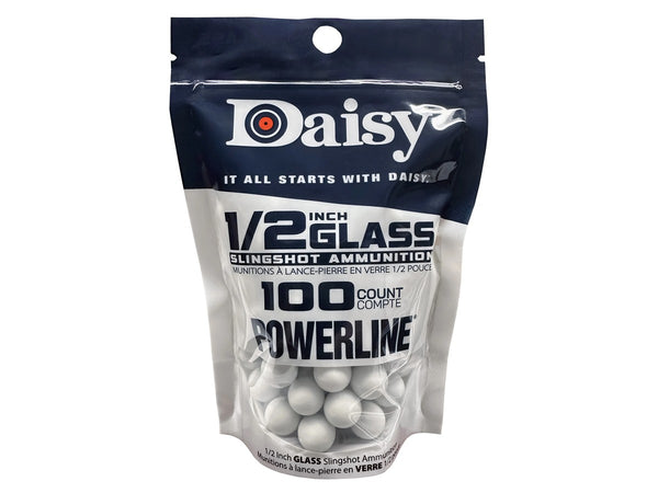 Daisy 1/2" High Visibility Glass Slingshot, 100ct .50