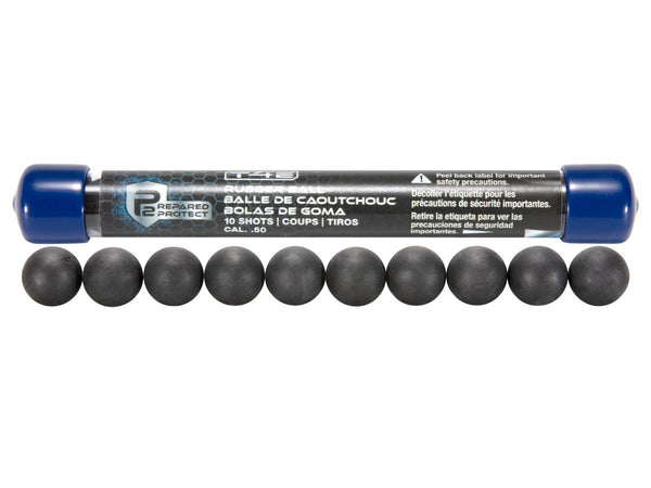 P2P .50 Cal Rubber Ball Rounds, 10ct